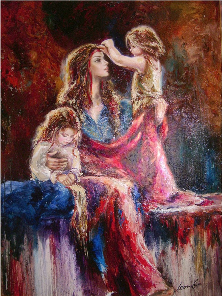 Liana Gor - Mother Song 48x36 - Oil on Canvas